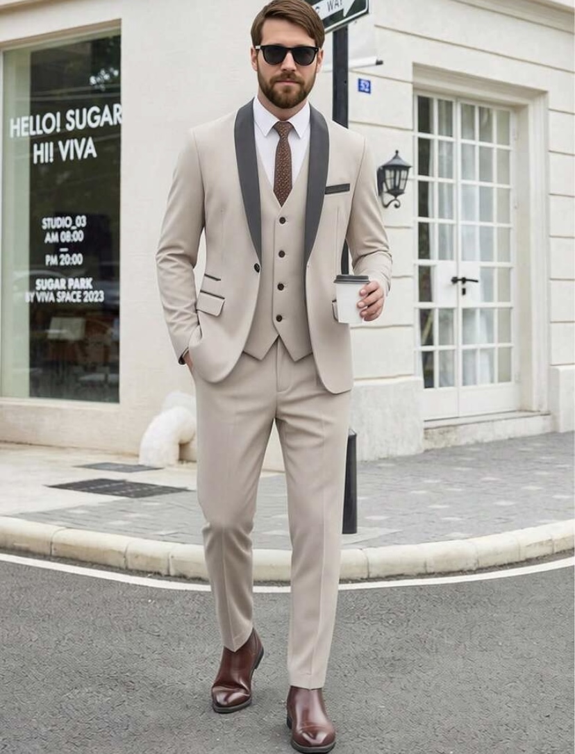 Groom Suit Beige gown